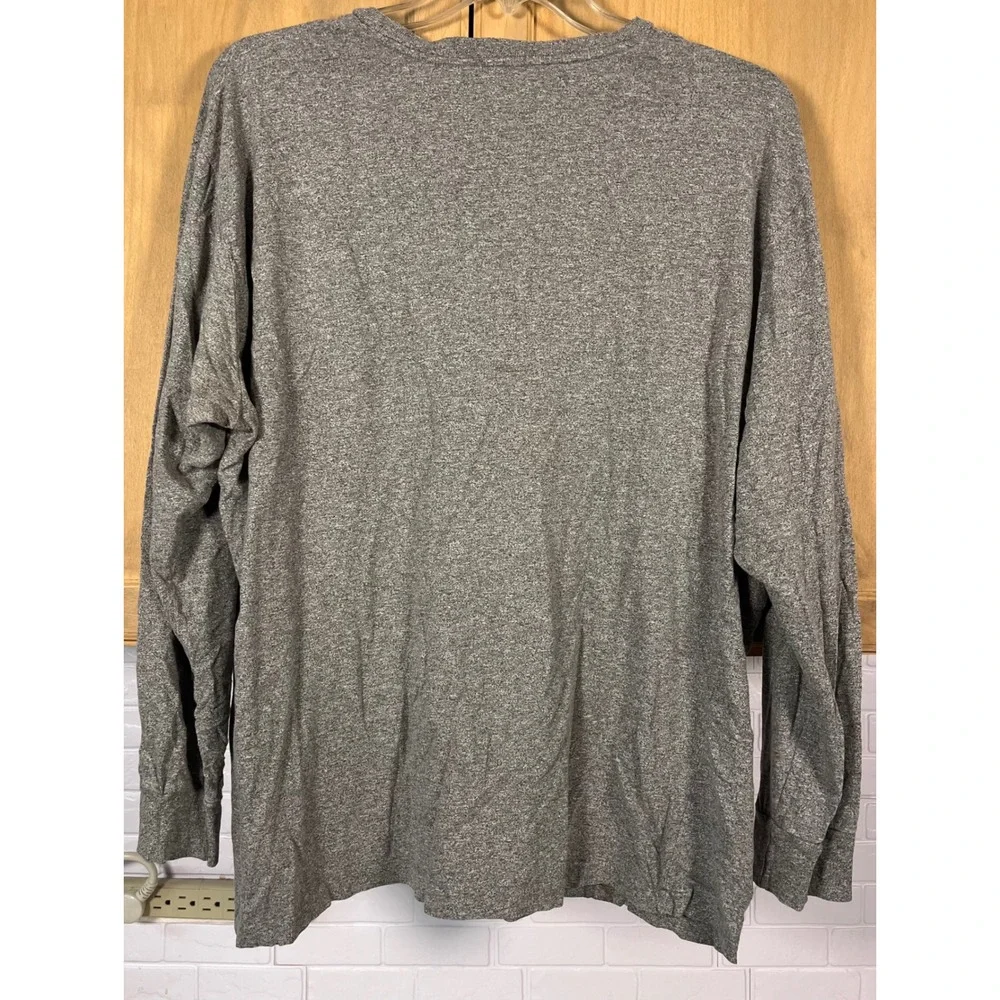 Polo Ralph Lauren Long Sleeve T-Shirt Mens XL Gray Crewneck Pony Logo